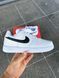Чоловічі кросівки Nike Air Force Low White білі з чорним Найк Еір Форс шкіряні Скр-FL020403-ТА (коп1) фото 12