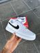 Чоловічі кросівки Nike Air Force Low White білі з чорним Найк Еір Форс шкіряні Скр-FL020403-ТА (коп1) фото 20