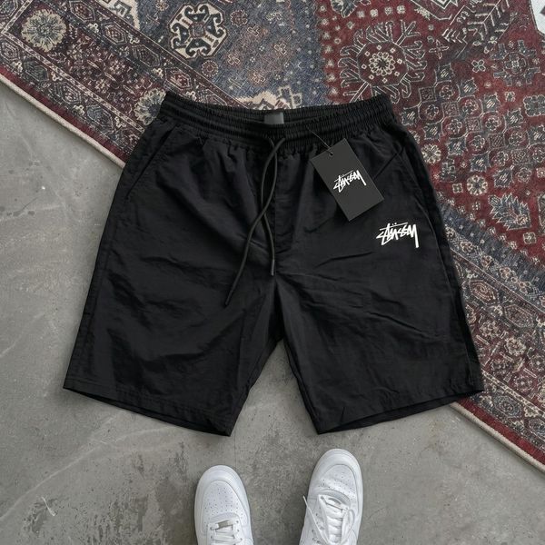 Мужские шорты Stussy черные Стусси Нейлон Ads-260 фото