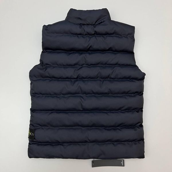 Чоловіча жилетка Stone Island чорна Безрукавка Стон Айленд з патчем Хар-114 фото