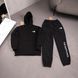 Мужской зимний спортивный костюм The North Face черный Комплект ТНФ Худи Штаны плащевка Ads-557 фото 2