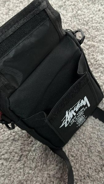 Мессенджер Stussy текстильный черный Сумка через плечо Стуси Cap-0091 фото