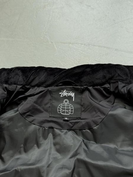 Мужская жилетка Stussy утепленная черная Безрукавка Стуси демисезонная Slav-art133.01 фото
