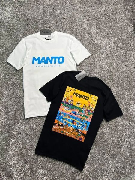 Мужская футболка Manto Gym черная хлопковая Манто Ads-223 фото