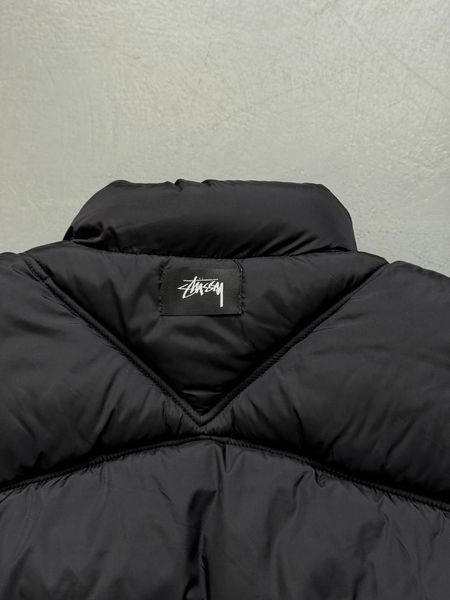 Мужская жилетка Stussy утепленная черная Безрукавка Стуси демисезонная Slav-art133.01 фото