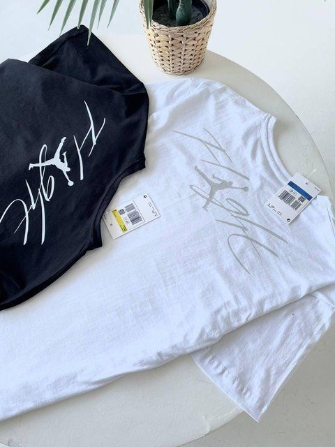Чоловічі футболки оверсайз Jordan Flight біла бавовняна Джордан Гла-89 фото