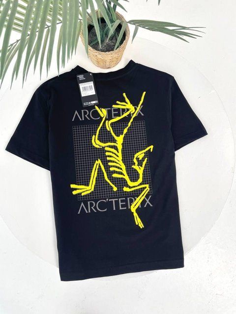 Мужская футболка Arcteryx черная хлопковая Арктерикс Гла-191 фото