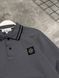 Мужской свитер Stone Island с воротником темно-серый Кофта Стон Айленд без капюшона моло-NX52 фото 3