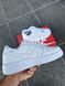 Мужские кроссовки Nike Air Force Low White белые Найк Аир Форс кожаные Arm-NAF1 (коп1) фото 1