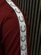 Чоловічий костюм Fred Perry з лампасами бордовий Комплект Фред Перрі Кофта Штани Хар-675 фото 6