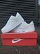 Мужские кроссовки Nike Air Force Low White белые Найк Аир Форс кожаные Arm-NAF1 (коп1) фото 10