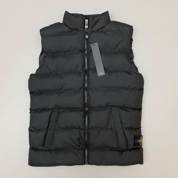 Мужская жилетка Stone Island синяя Безрукавка Стон Айленд с патчем Хар-116 фото
