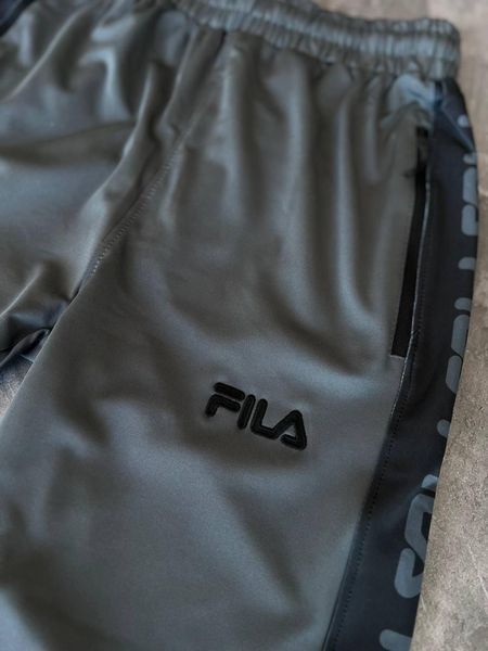 Мужские спортивные штаны Fila серые Брюки Фила демисезонные Моло-JR-6 фото