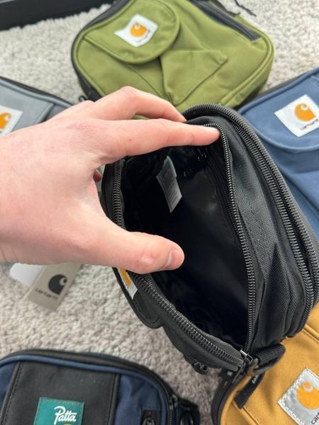Мессенджер Carhartt синий с черным Сумка через плечо Кархарт водонепроницаемая Cap-0110 фото