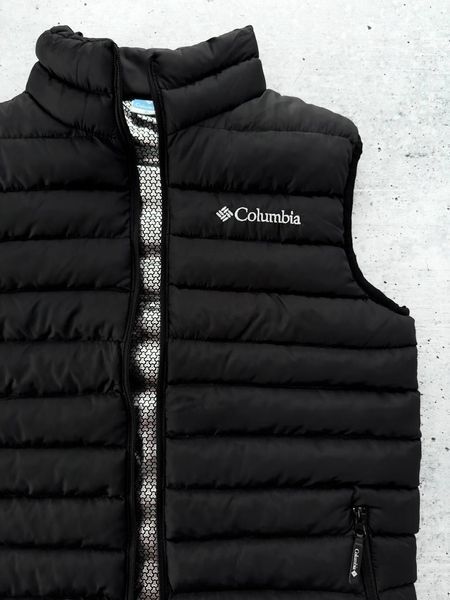 Мужская жилетка Columbia термо черная Безрукавка стёганная Коламбия Хар-241 фото