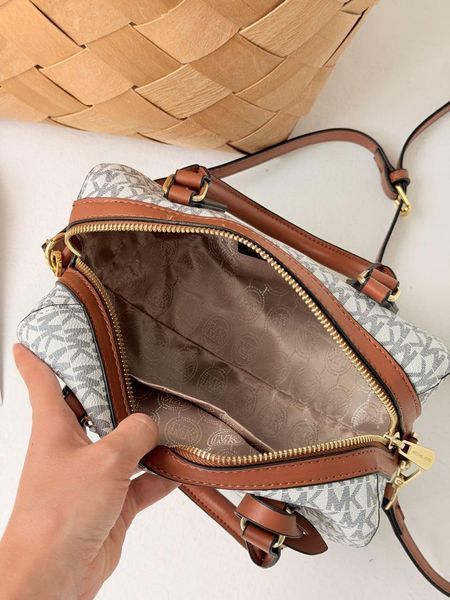 Женская сумка Michael Kors Hayes Duffle белая Any-20608-2 фото