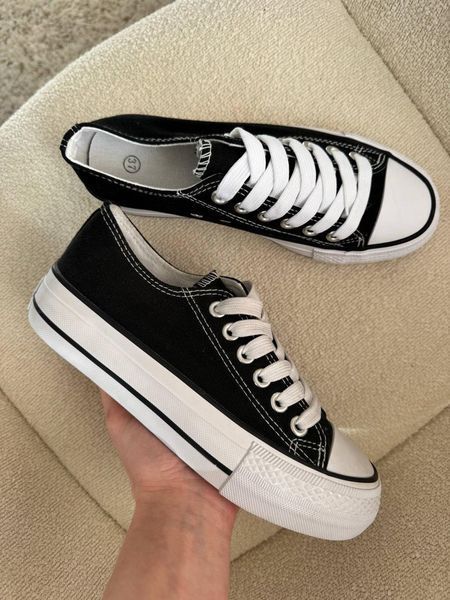 Женские кеды Converse All Star низкие черные на платформе Кроссовки Конверсы текстиль Arm-DD_93 фото