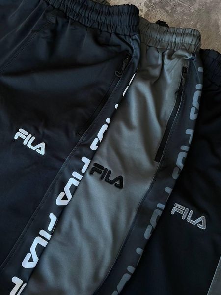 Мужские спортивные штаны Fila серые Брюки Фила демисезонные Моло-JR-6 фото