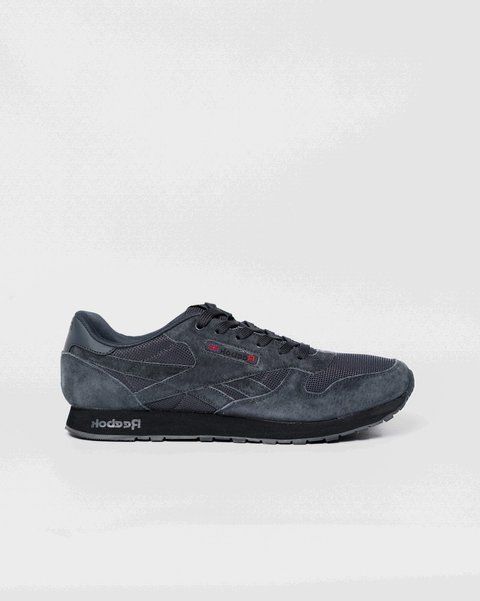 Мужские кроссовки Reebok Classic Leather серые Pow-RB043 (коп3) фото