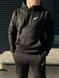Чоловіче зимове худі Nike чорне Кофта з капюшоном Найк Rap-RD013 фото 2