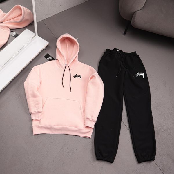 Мужской зимний спортивный костюм Stussy фиолетовый Комплект Стусси Худи Штаны плащевка Ads-534 фото