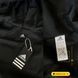Мужская ветровка Adidas черная с капюшоном Куртка Адидас из плащевки демисезонная Моло-Nik45 фото 7