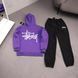 Мужской зимний спортивный костюм Stussy фиолетовый Комплект Стусси Худи Штаны плащевка Ads-534 фото 1