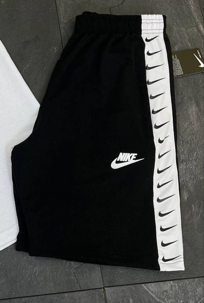 Мужские шорты Nike черные с лампасами Найк Мой-116/Will-N0089 фото