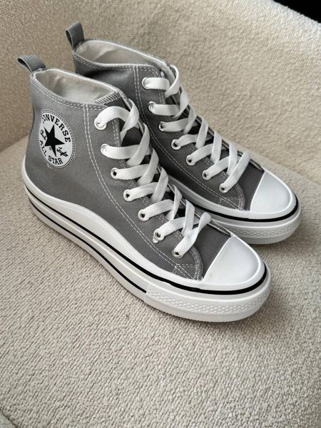 Жіночі кеди Converse Chuck Taylor All Star високі чорні на платформі Кросівки Конверси Arm-G611 фото
