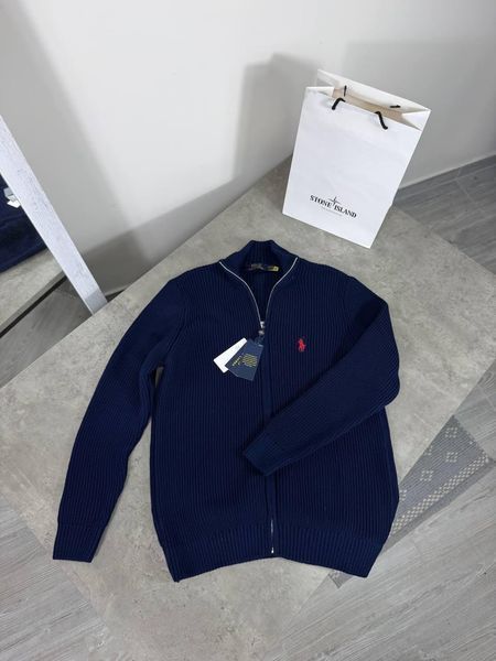 Мужской кардиган Polo Ralph Lauren синий Hub-211 (коп1) фото