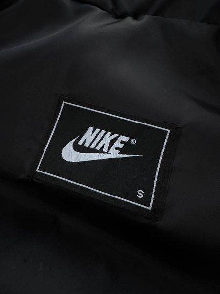 Чоловіча жилетка Nike без капюшона чорна Безрукавка Найк весняна осіння Хар-393 фото