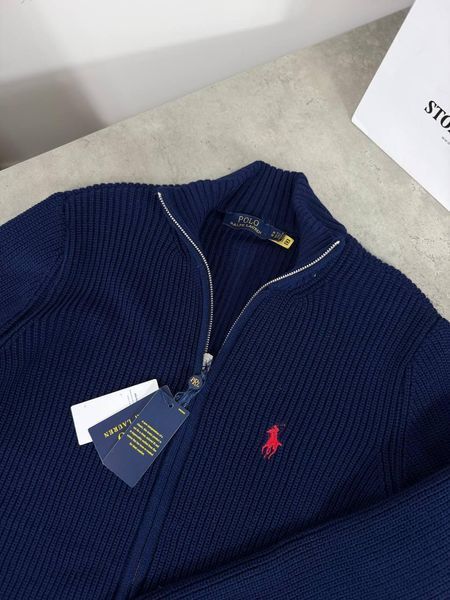 Мужской кардиган Polo Ralph Lauren синий Hub-211 (коп1) фото