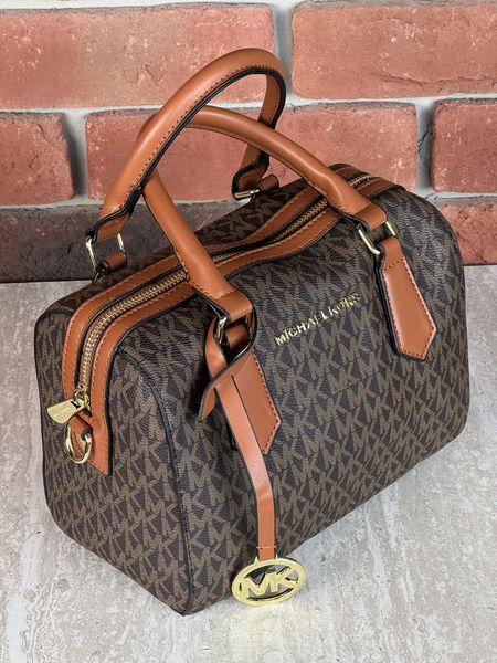 Жіноча сумка Michael Kors Hayes Duffle коричнева Any-20608-6 фото