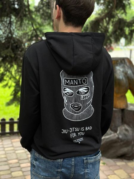 Мужская кофта худи Manto Maska черная Ads-348 (коп2) фото