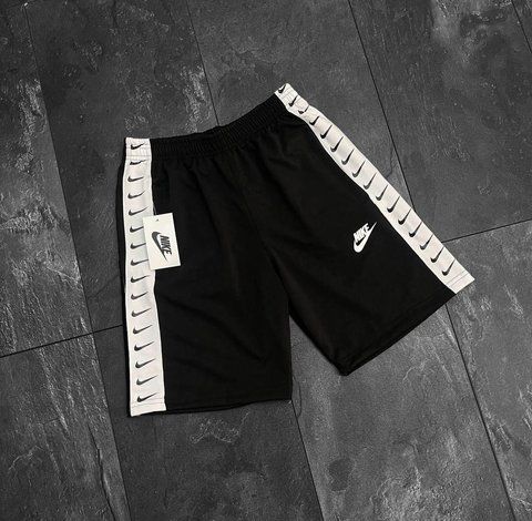 Мужские шорты Nike черные с лампасами Найк Мой-116/Will-N0089 фото
