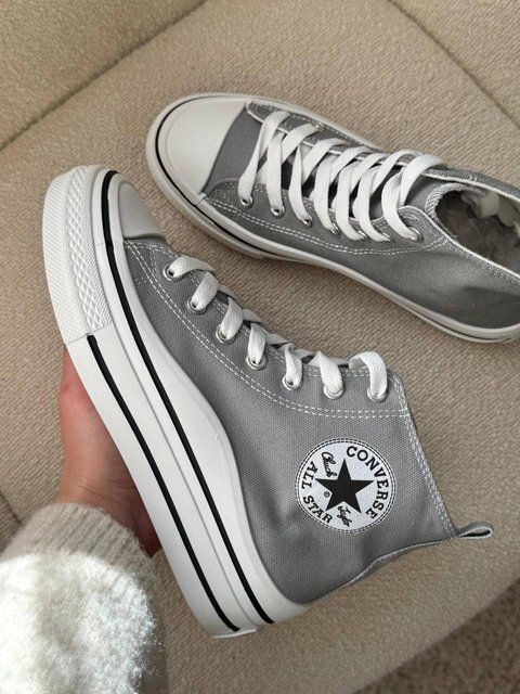 Женские кеды Converse Chuck Taylor All Star высокие черные на платформе Кроссовки Конверсы Arm-G611 фото