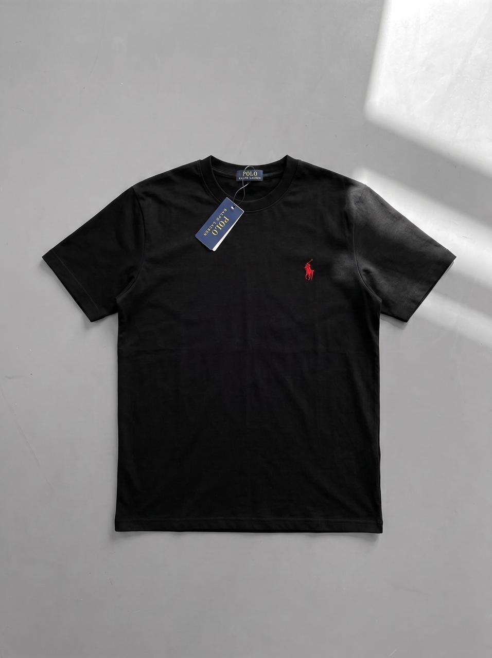Мужская футболка Polo черная