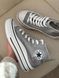 Жіночі кеди Converse Chuck Taylor All Star високі чорні на платформі Кросівки Конверси Arm-G611 фото 1