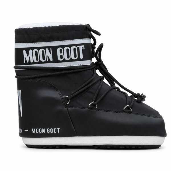 Жіночі зимові дутики Moon Boot чорні In-3029 фото