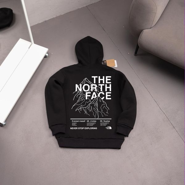 Чоловіче зимове худі The North Face з капюшоном фіолетове Толстовка ТНФ Ads-475 фото