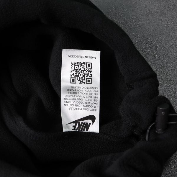 Мужской зимний костюм Nike 3в1 плюшевый черный Комплект Найк Костюм Пуховик Шапка Ads-582 фото