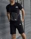 Чоловічий літній костюм The North Face Футболка Шорти Барсетка чорний комплект ТНФ Intr-9610516741 фото 7